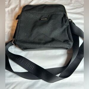 Cerruti 1881 Black Sparkle Crossbody Bag w/ Expandable Strap Like New